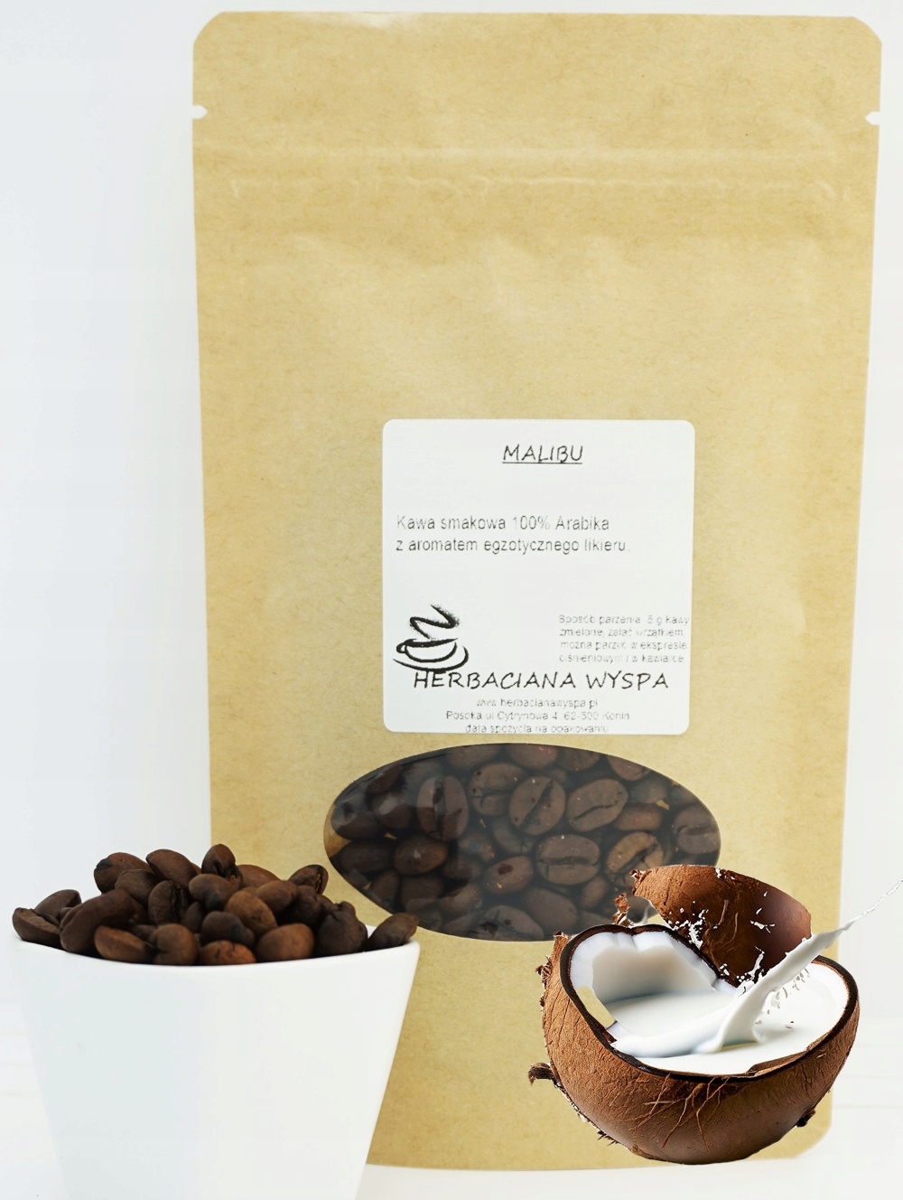 Levně Káva Malibu 500 g zrnková – meleme Nezapomeň