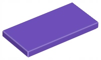 

Lego Płytka gładka 2x4 87079 purpurowa ciemna 2szt