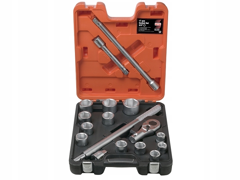 sada 6-hranných nástrčných kľúčov 3/4'', 22-50 mm, 17ks Bahco [slx 17]