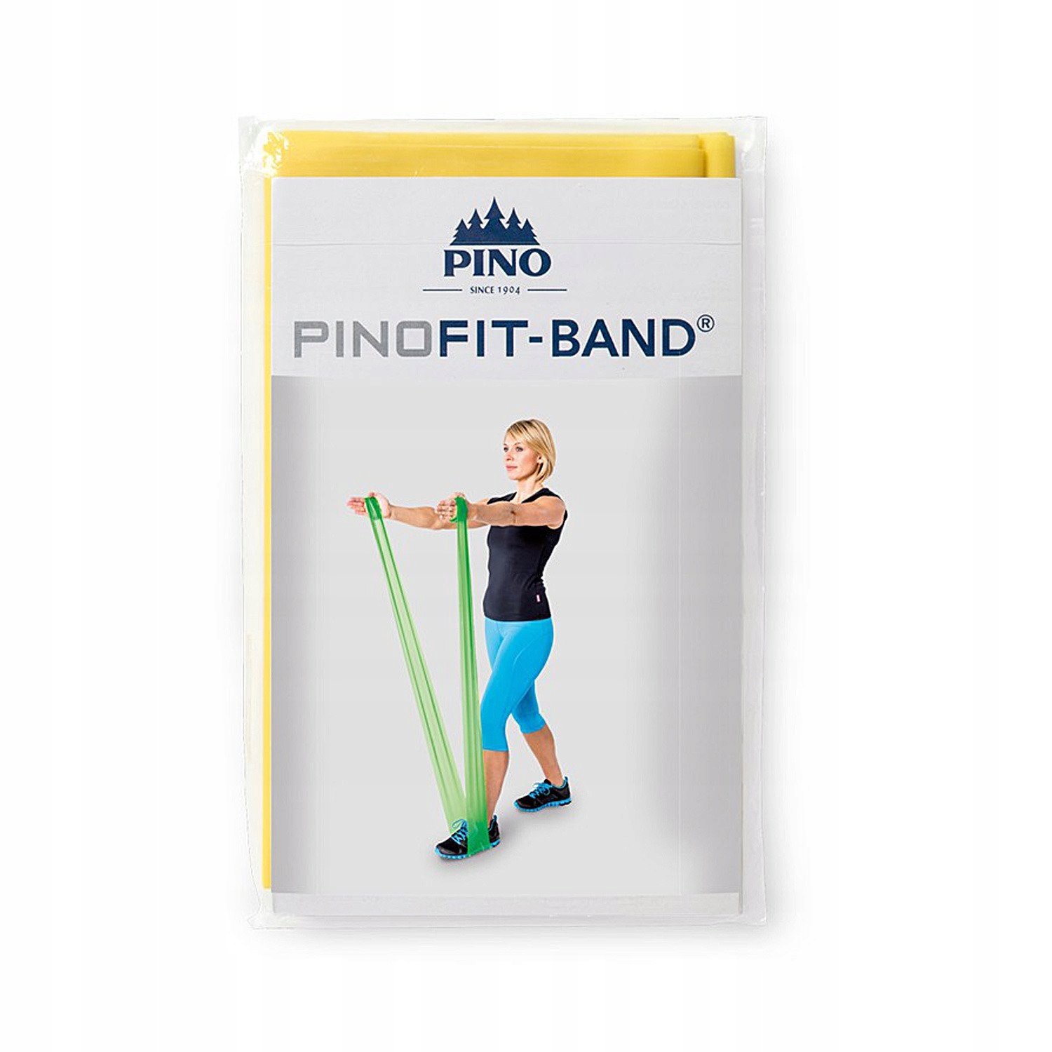 

Guma do ćwiczeń Taśma Pinofit Band żółta 2m/14cm