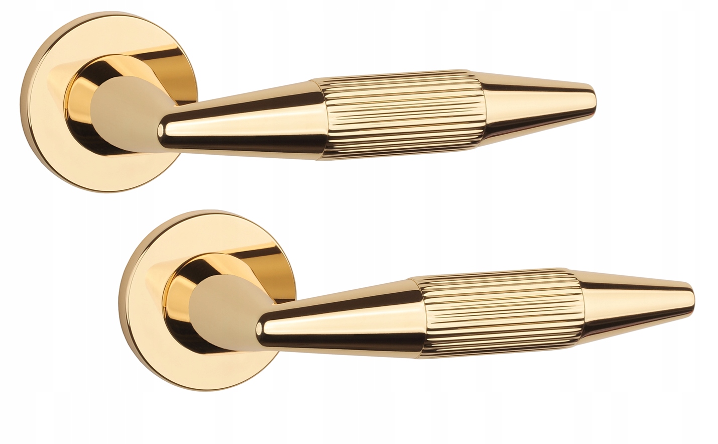 Premium Kľučka Aprile Idesa Rozeta R Slim 7MM 5LG zlatá leštená