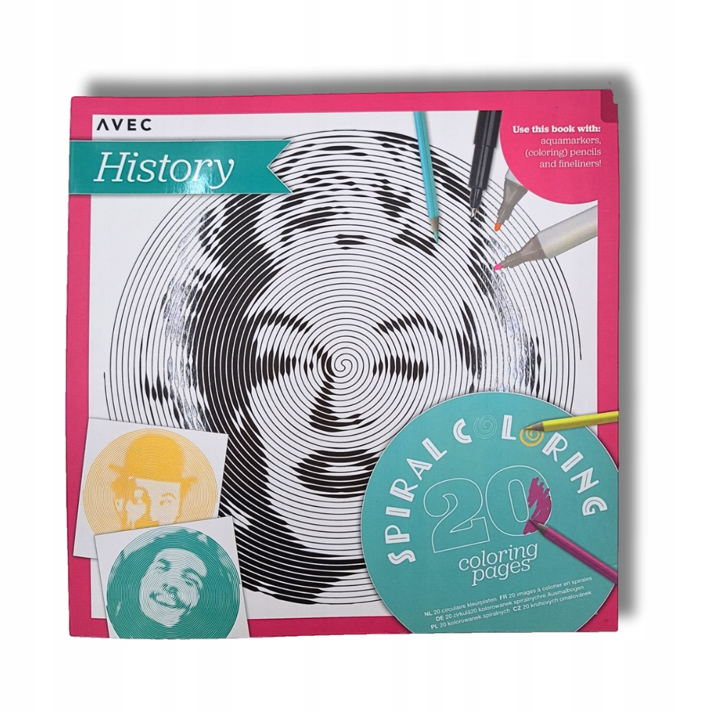 20 KOLOROWANEK SPIRALNYCH HISTORY AVEC Wydawnictwo inne
