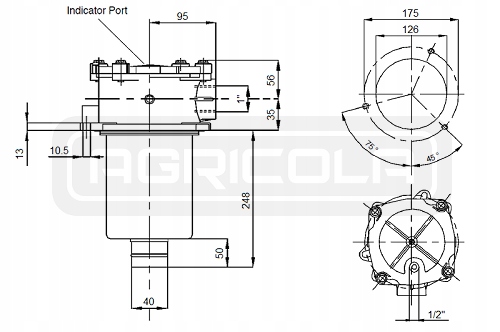 FILTR POWROTNY RFM040CV1BB5 SOFIMA Producent części Sofima
