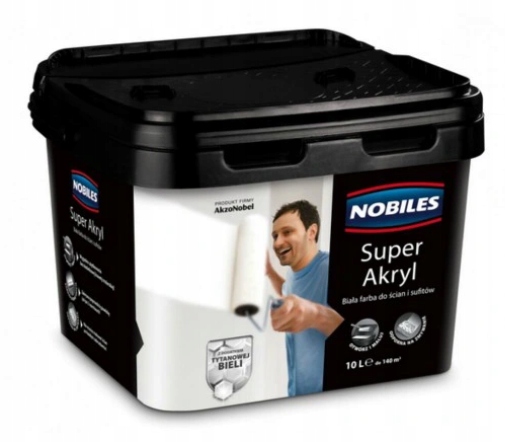 

Farba Akrylowa Nobiles Super Akryl Biała 10L