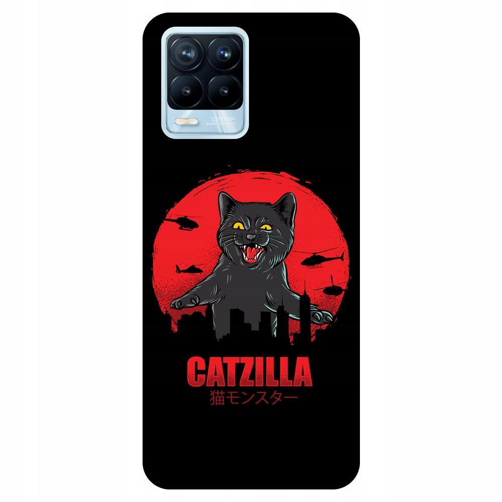 

Etui do Realme 8 8 Pro Catzilla kot godzilla