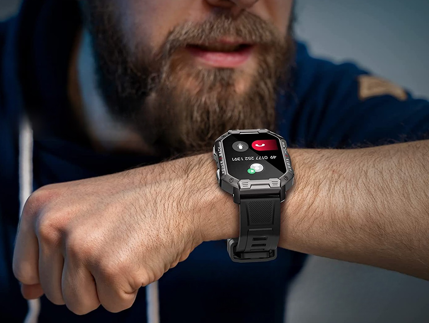 Zegarek SmartWatch MĘSKI SPORTOWY ROZMOWY 410mAH Marka Lazird