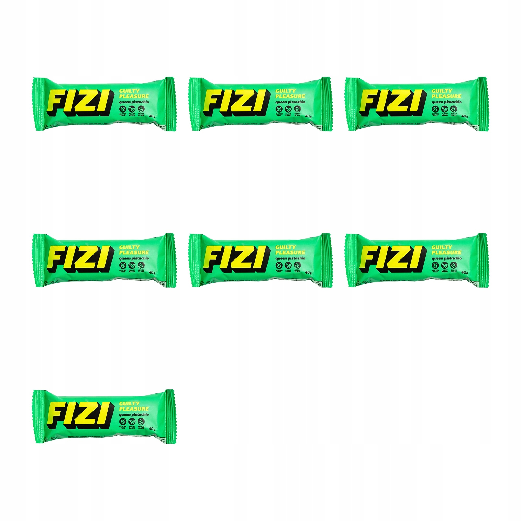 Zestaw batonów Fizi Queen Pistachio Baton bezglutenowy Queen 7 szt.