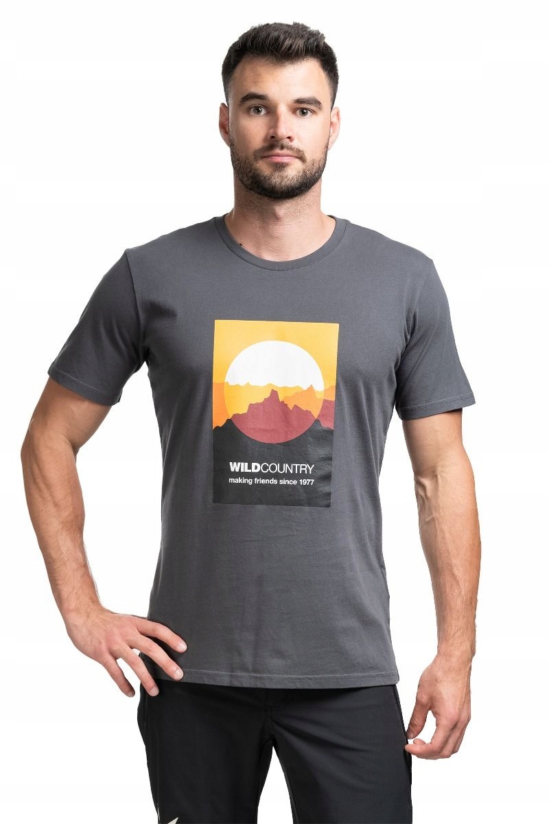 Wild Country Pánské lezecké tričko Heritage šedé s