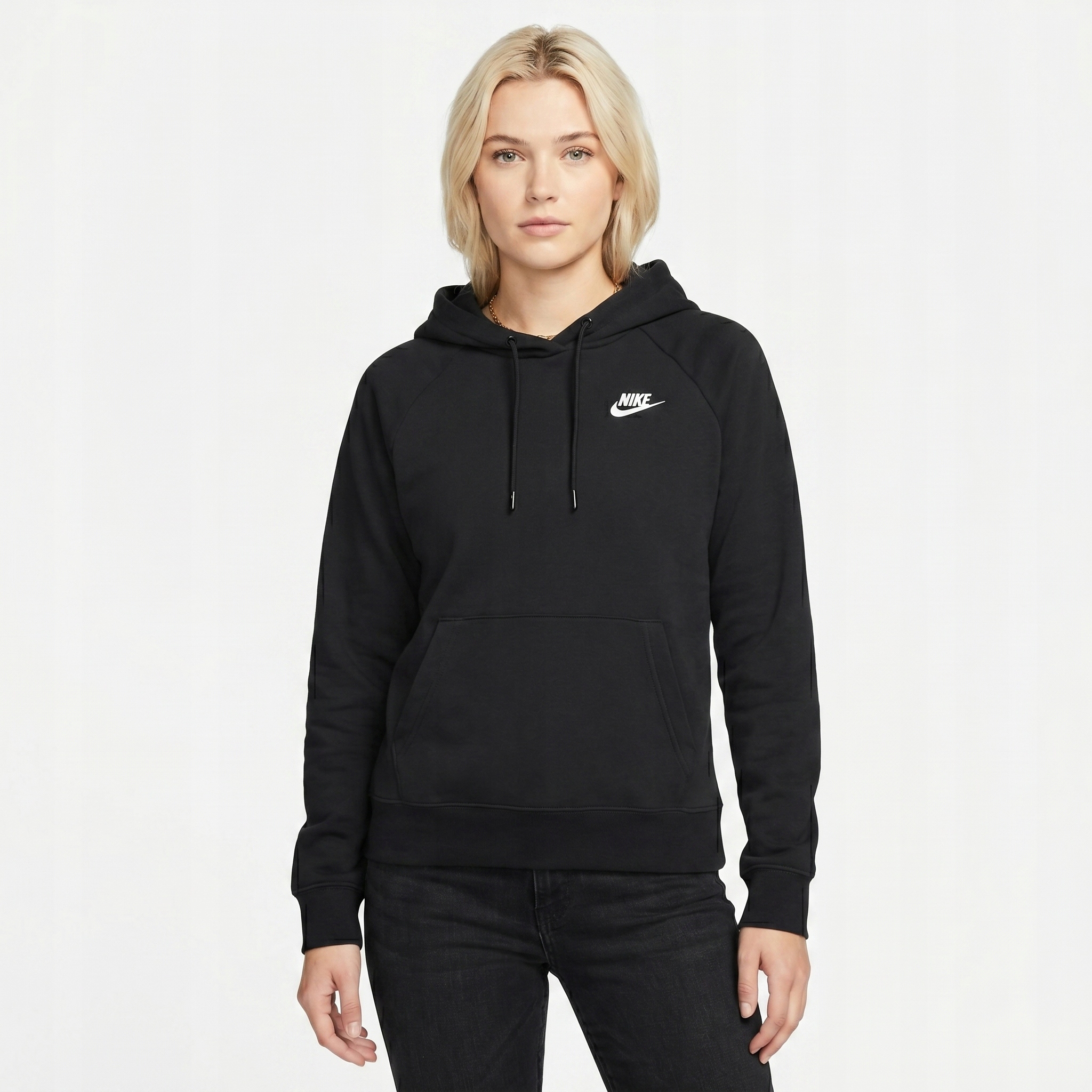 Mikina s kapucí Nike Essential Club Fleece černá BV4124-010 vel.