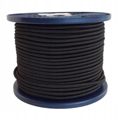 Pružná gumová šnúra GumiFix 8 mm, 100 m, čierna, univerzálna, Enpro