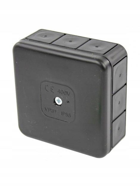 

Puszka natynkowa hermetyczna IP55 85x85x37 czarna