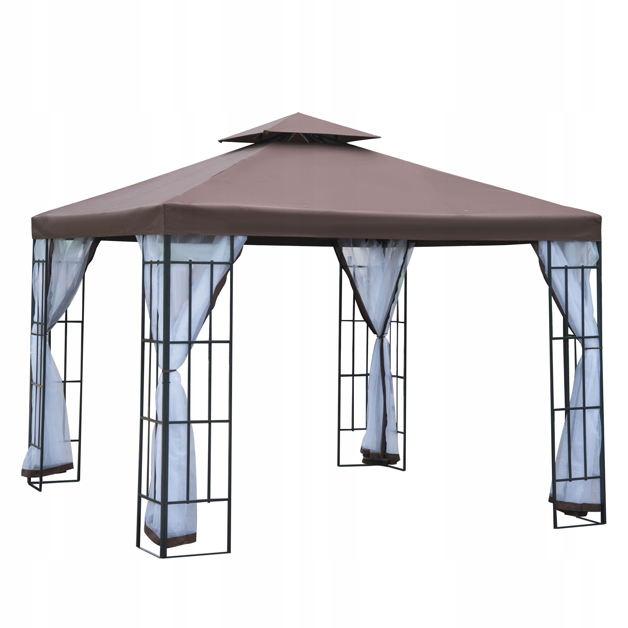 Zahradní pavilon Outsunny 3x3 m stan s moskytiérou, voděodolný