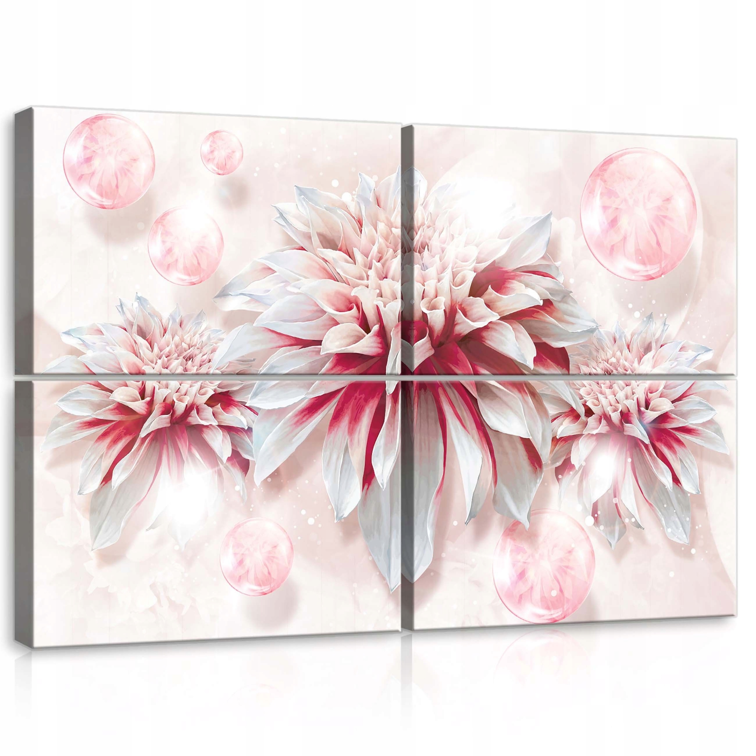 Obraz 120x80 Jemnosť kvety snílené svetlo ružové biela polypované