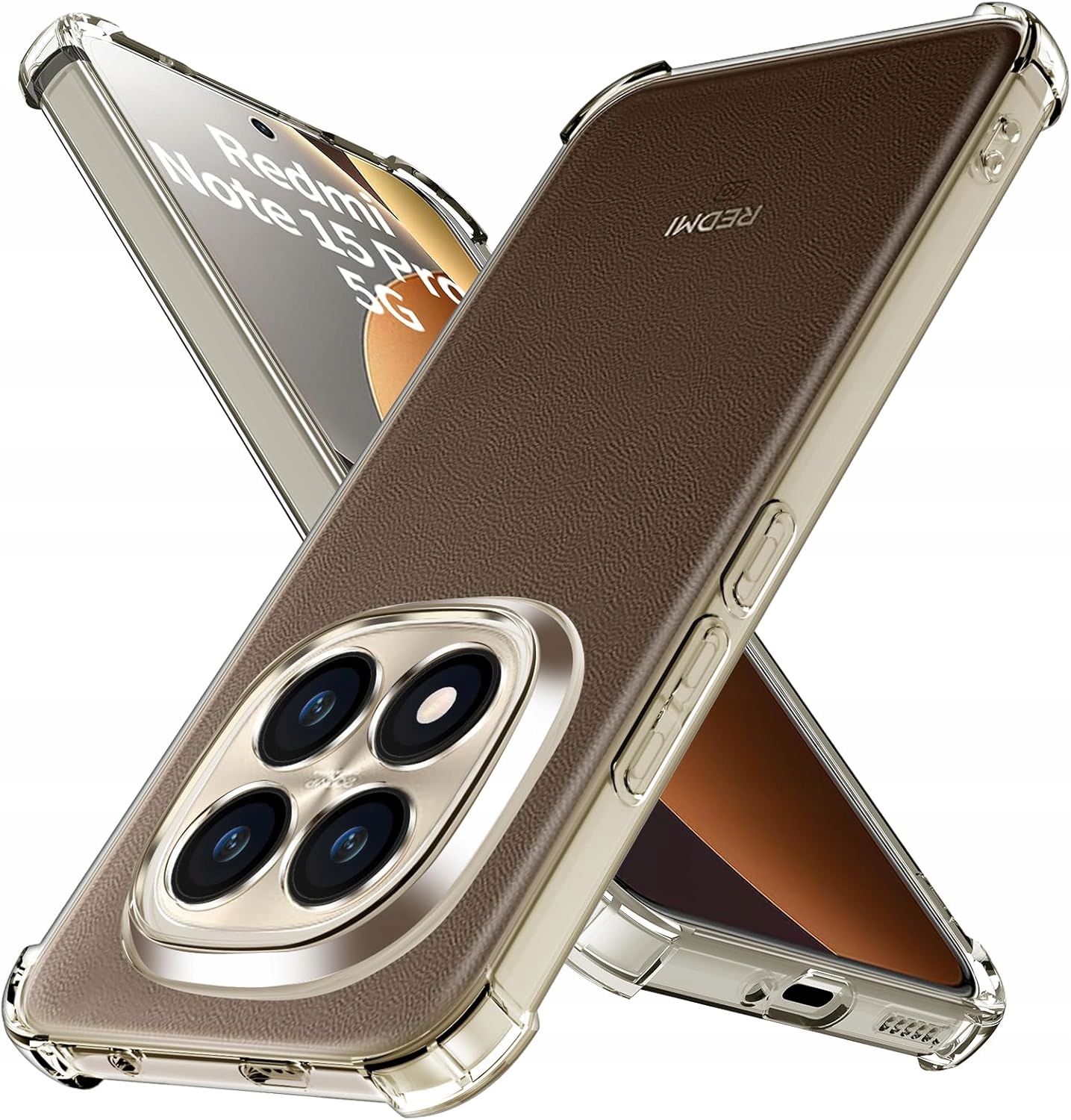 Etui Przeźroczyste do Redmi Note 15 Pro+ 5G Note 15 Pro plus Case Szkło