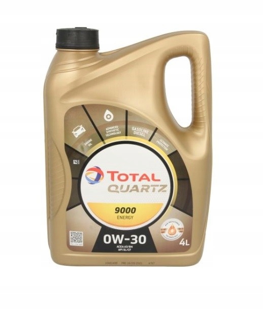 Olej Total Quartz 9000 0W30 4L A3/B4
