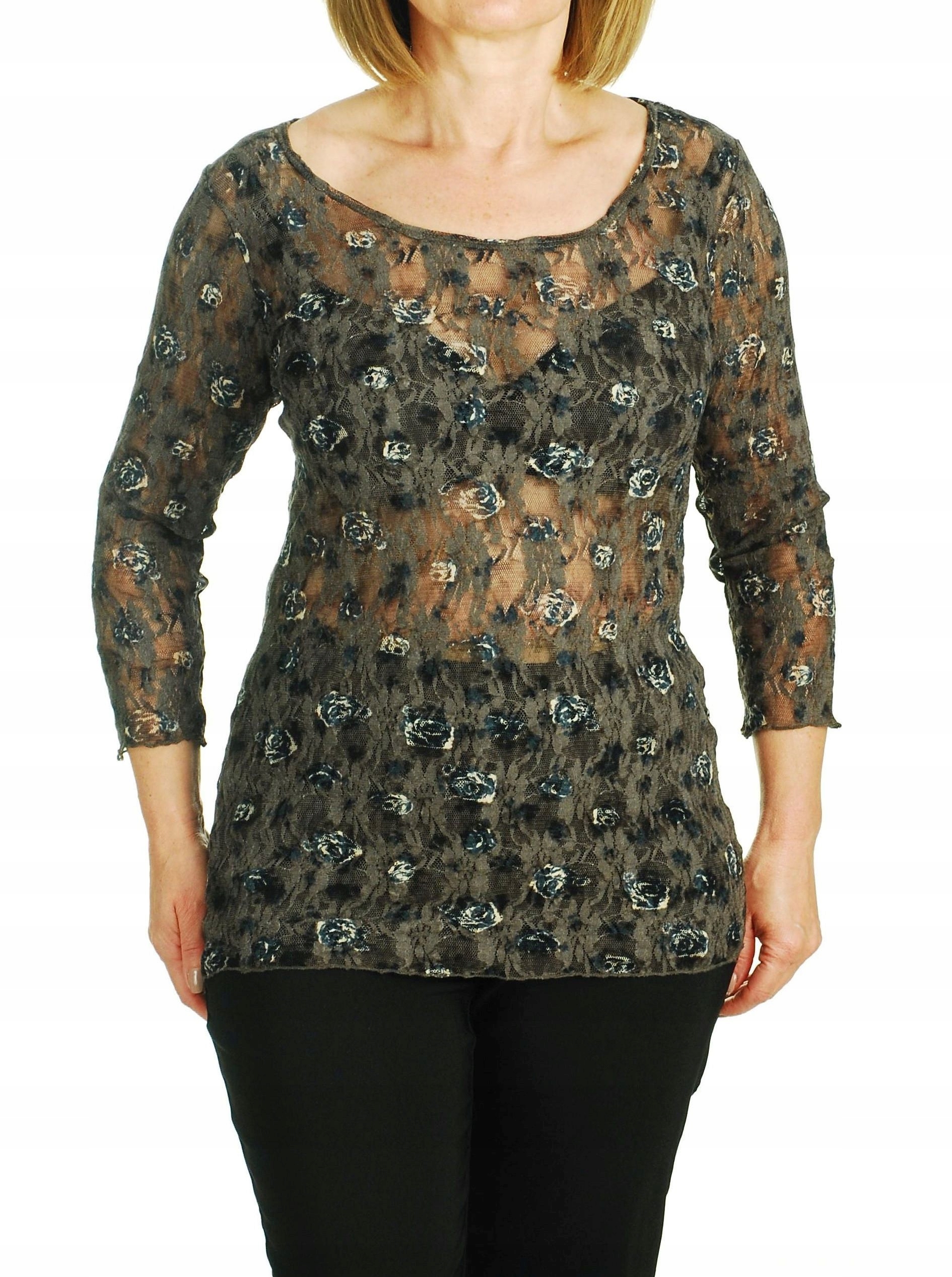 

Fransa koronkowa bluzka w kwiaty 42