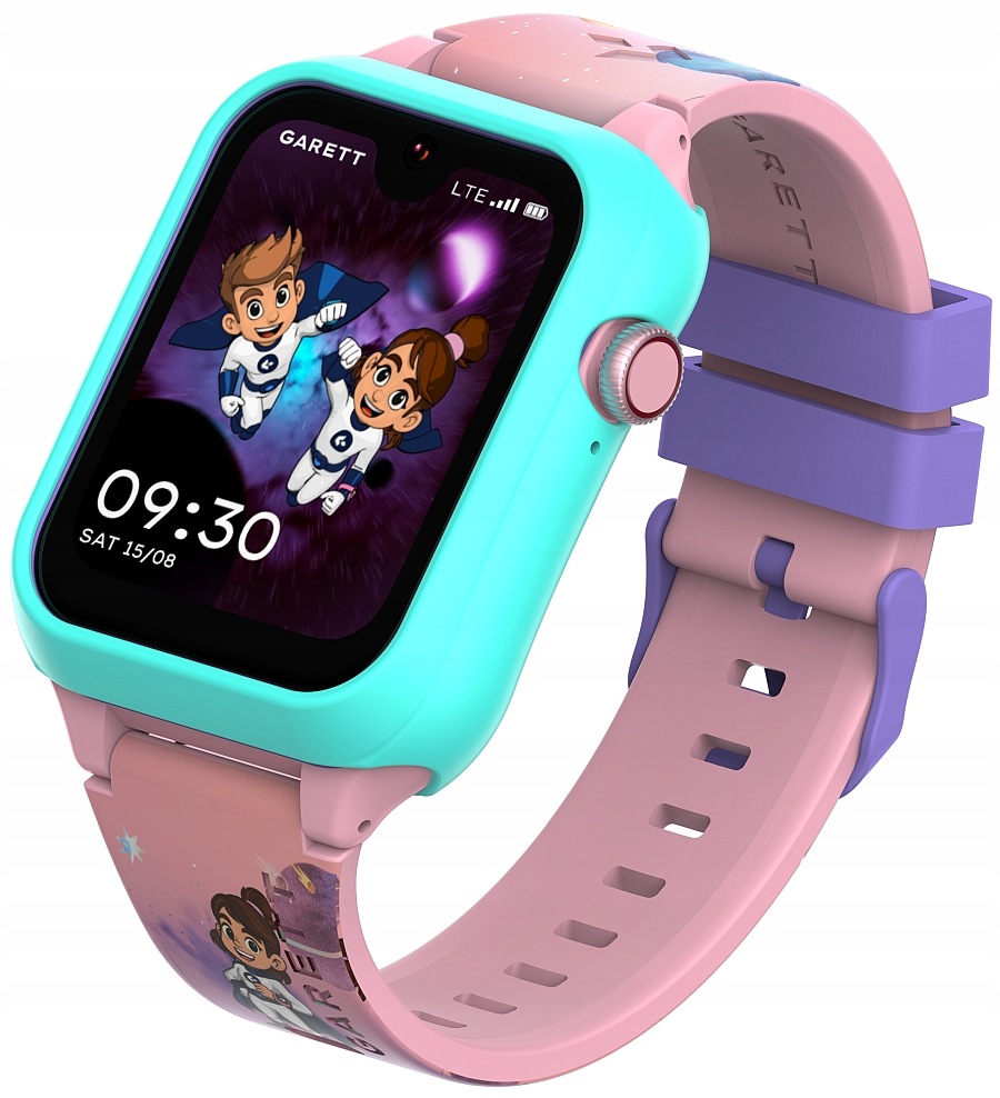 Smartwatch Garett Kids Essa 2 Ai 4G różowo-niebieski z aplikacjami
