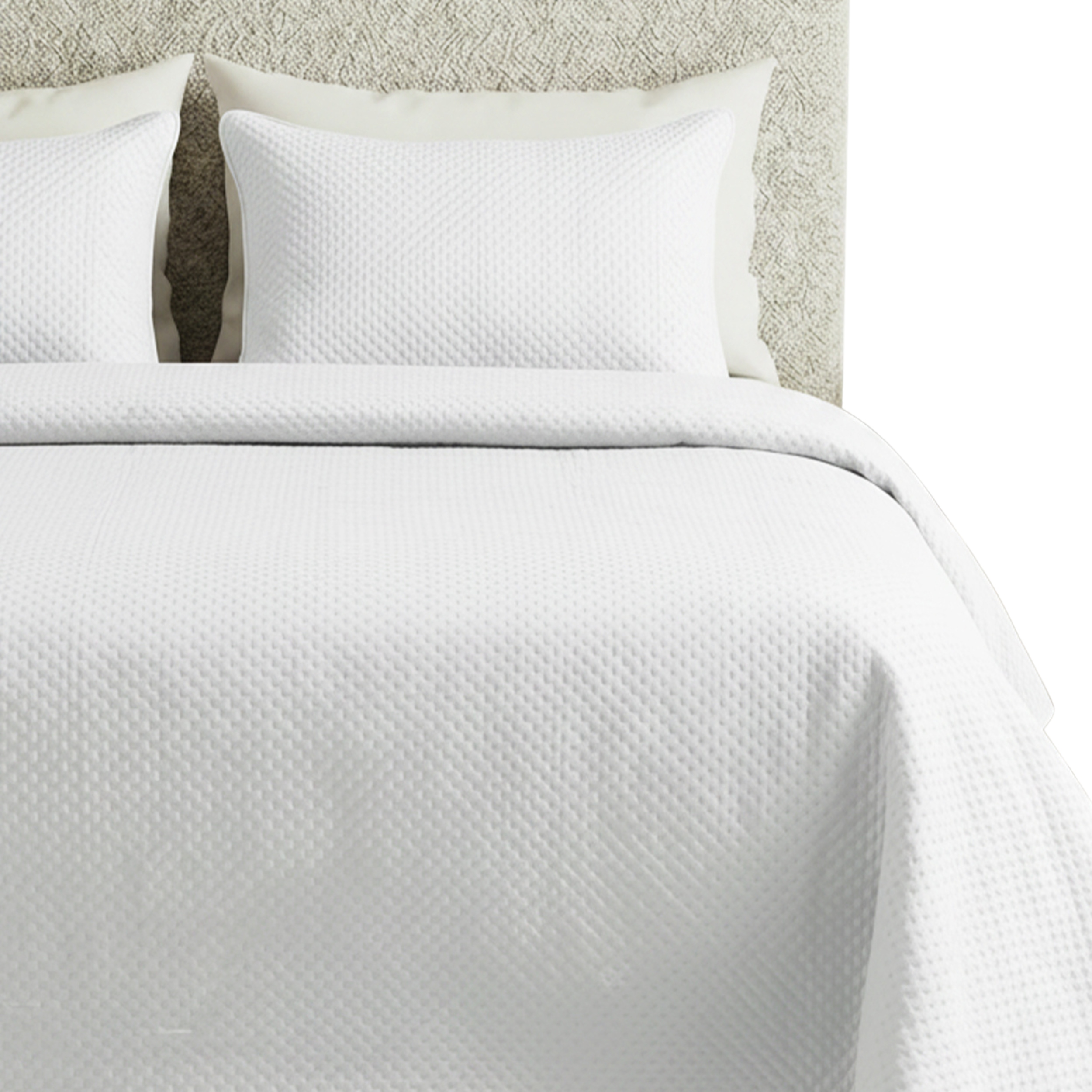 Přikrývka Na Postel Prošívaná Velvet Kapa Deka Pled 240x220 Maya Bílá
