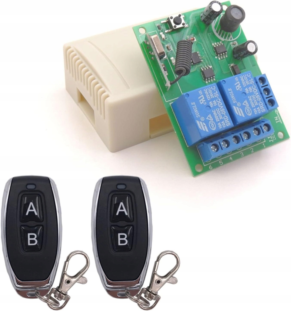 Bezprzewodowy odbiornik przekaźnikowy 433 MHz