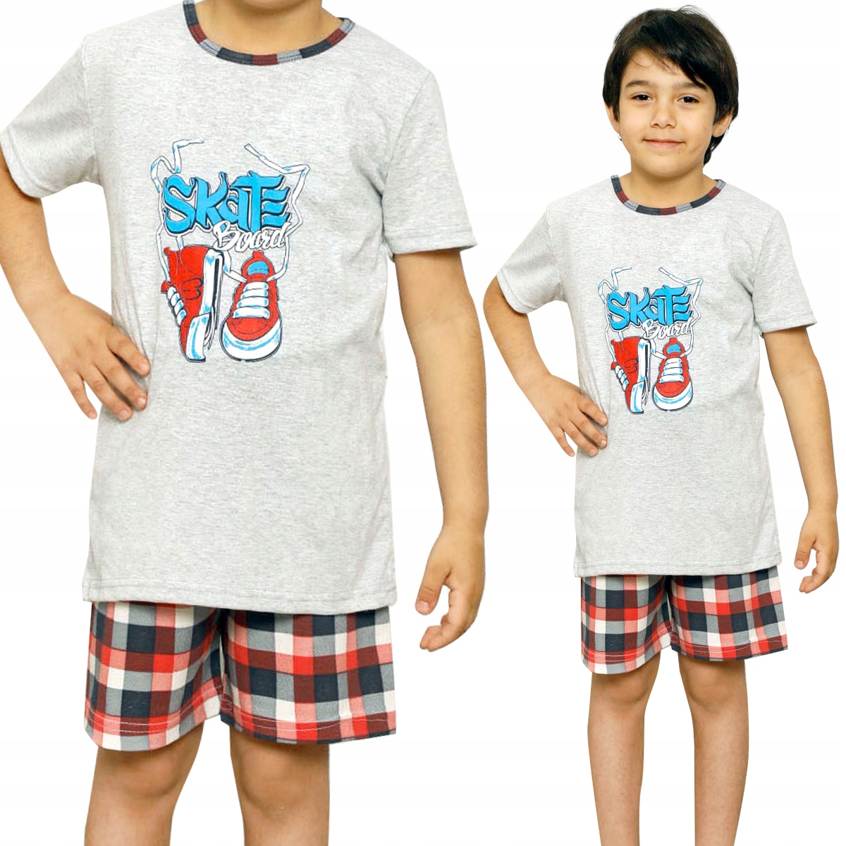 

Bawełniana Piżama Chłopięca Dziecięca krótki rękaw