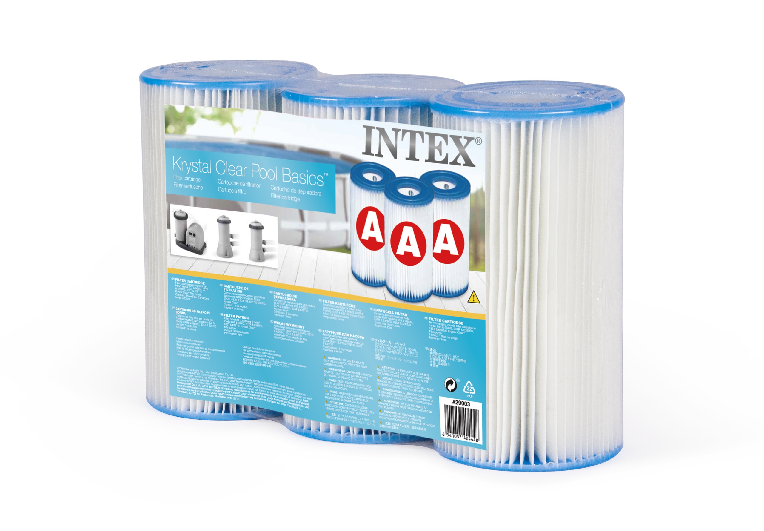 

Filtr do pompy typ A zestaw 3 szt Intex 29003