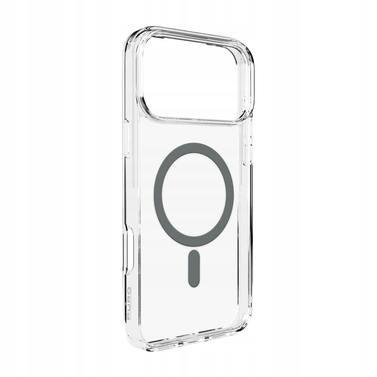 Pouzdro pro iPhone 17 Pro Puro Lite Mag průhledné s šedým kroužkem