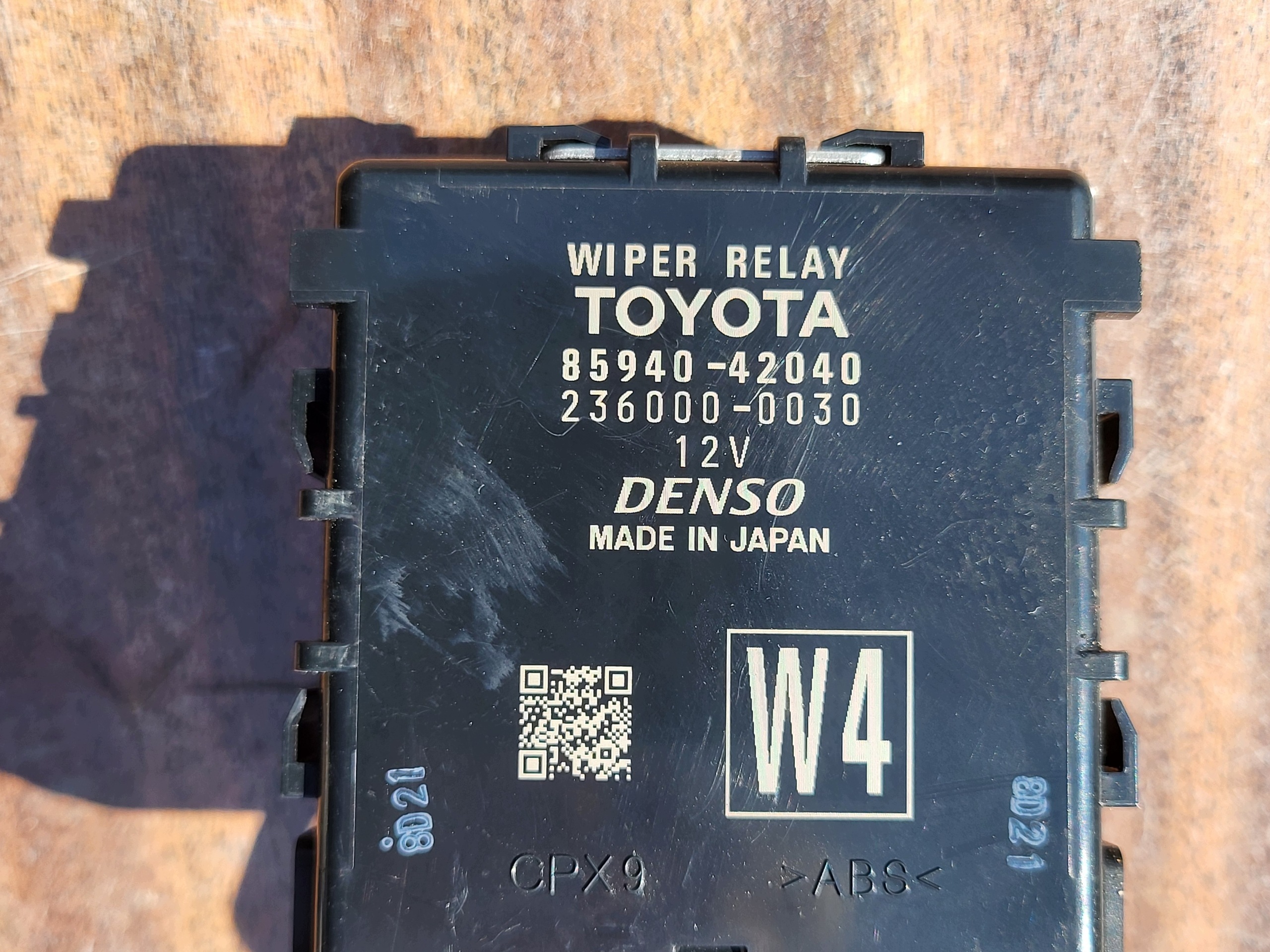 modul bedienteil relais wischer TOYOTA RAV4 V 85940-42040 OE