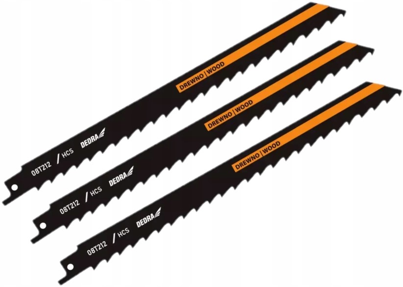 

Dedra Brzeszczoty Do Drewna 150/125MM 3SZT 08T210E