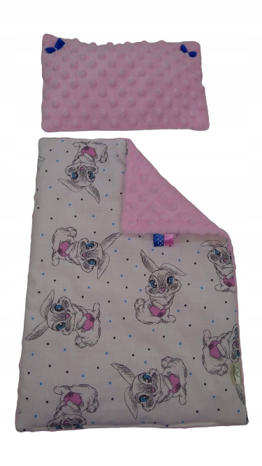 POŚCIEL DLA LALEK KOMPLET DO WÓZKA ŁÓŻECZKA