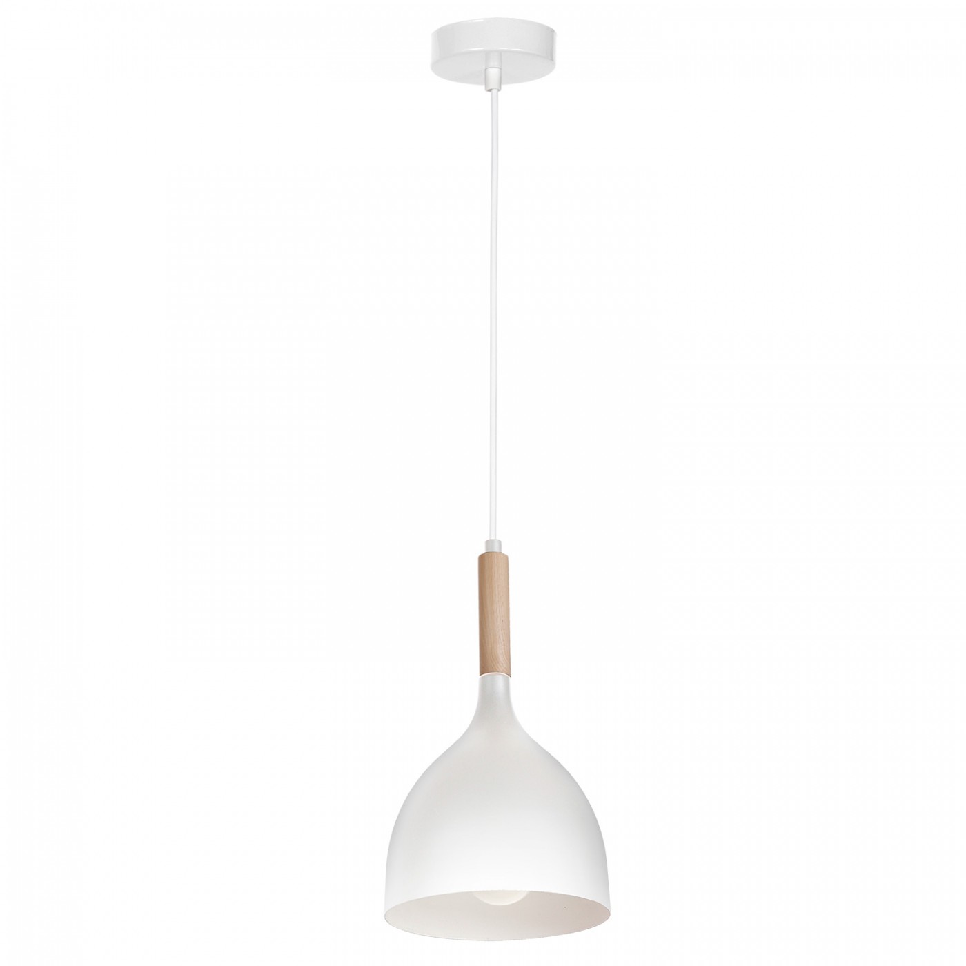 Lampa Wisząca Zwis Luminex Noak Wood 1194 Biały