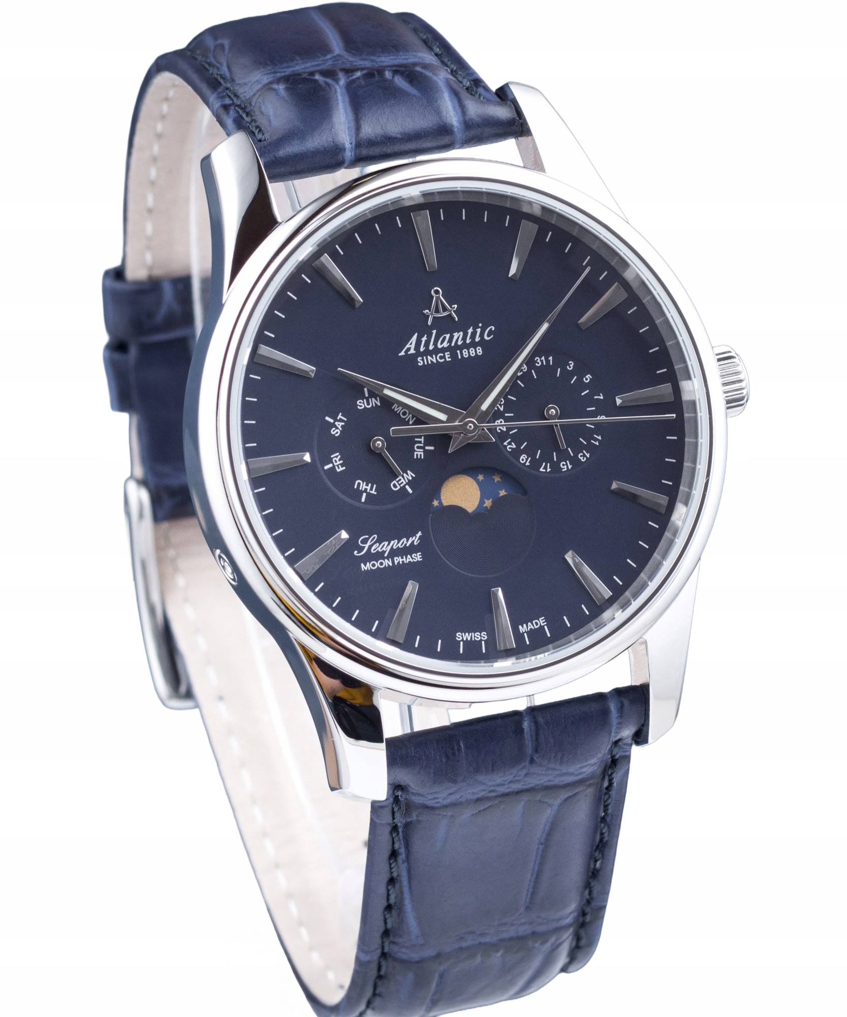 Pánské hodinky Atlantic Seaport Moon Phase