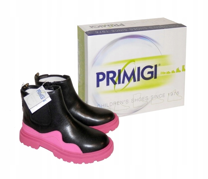 Botki Dziecięce Primigi Czarno Różowe r. 34