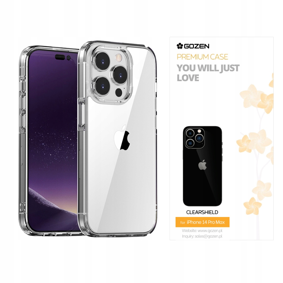 

Etui GoZen do iPhone 14 Pro Max Case Przezroczyste