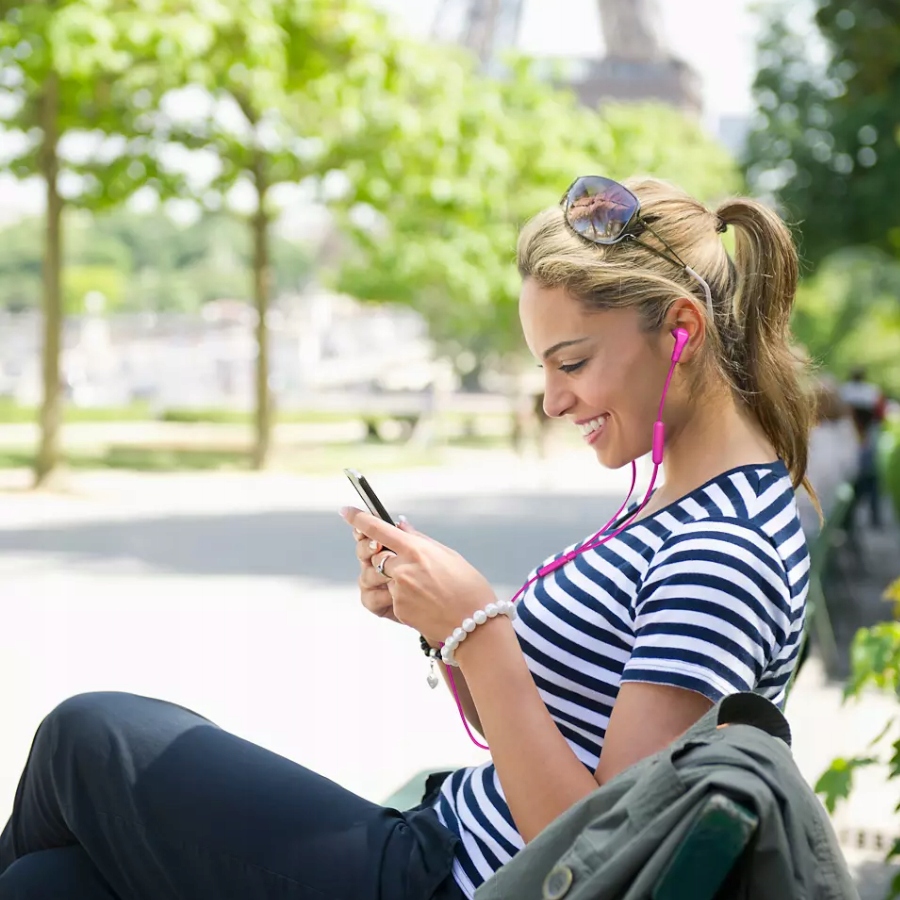 SŁUCHAWKI DOUSZNE DOKANAŁOWE PHILIPS TAE1105PK/00 RÓŻOWE Konstrukcja zamknięta