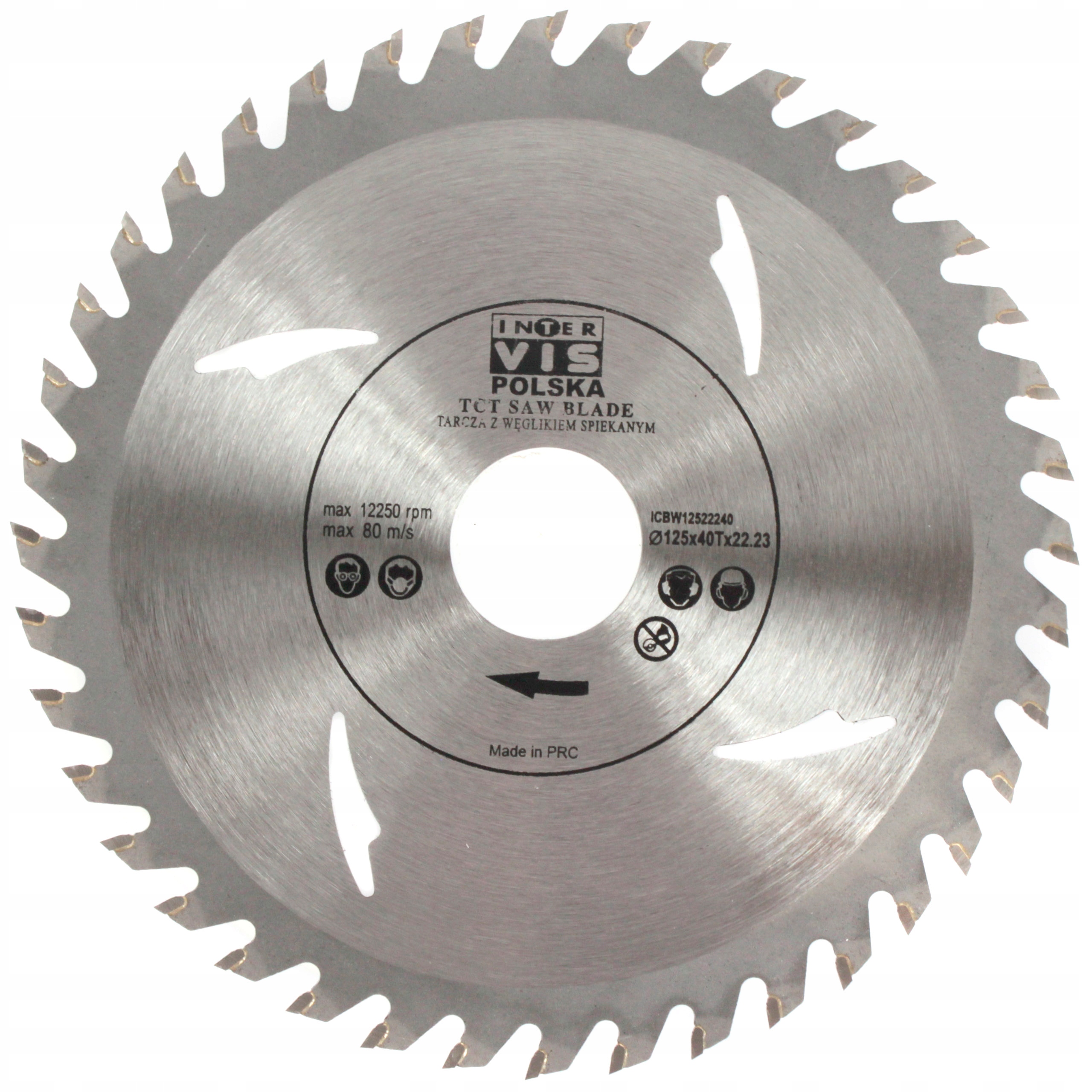 TARCZA PIŁA DO DREWNA WIDIA 125 / 22,2 T40 INTER