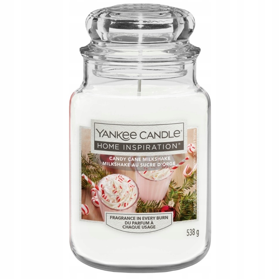 Yankee Candle Candy Cane Milkshake velká vonná svíčka 538 g