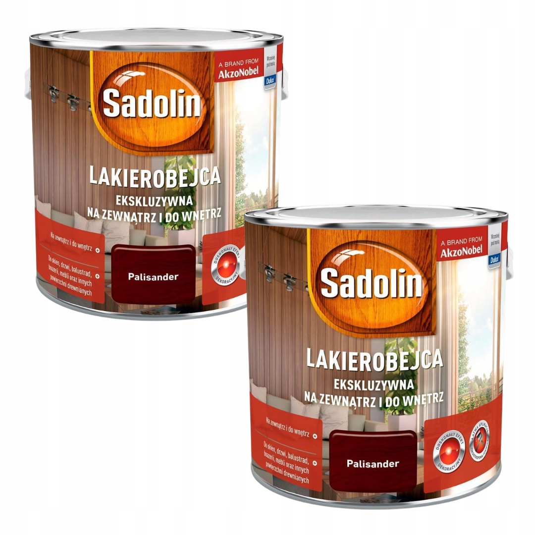 Set Sadolin Lakobejca 2x2,5L Exkluzivní Na Dřevo Palisander 5L