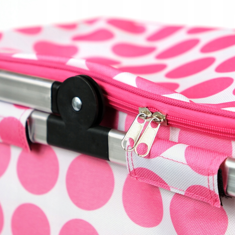 KOSZ KOSZYK PIKNIKOWY TERMICZNY Izolacyjny SKŁADANY zakupy PIKNIK 24 litry Materiał tkanina