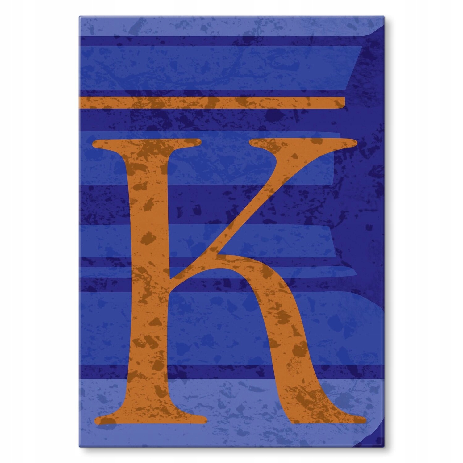 Kovový plakát písmeno K Šidítko Plech 30 x 42 cm Dárek