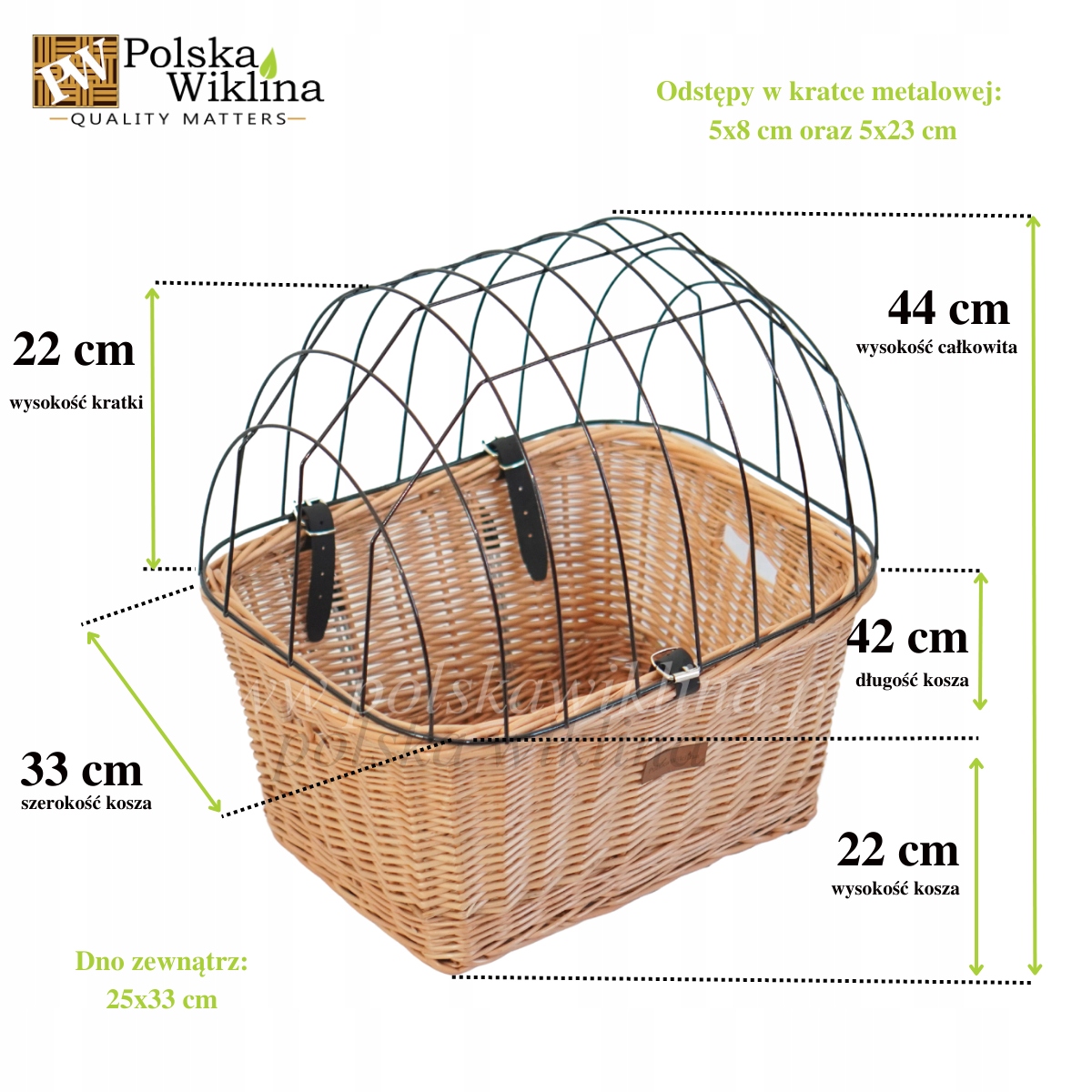 Kosz na kierownicę dla psa kota natural + poduszka Model Na rower