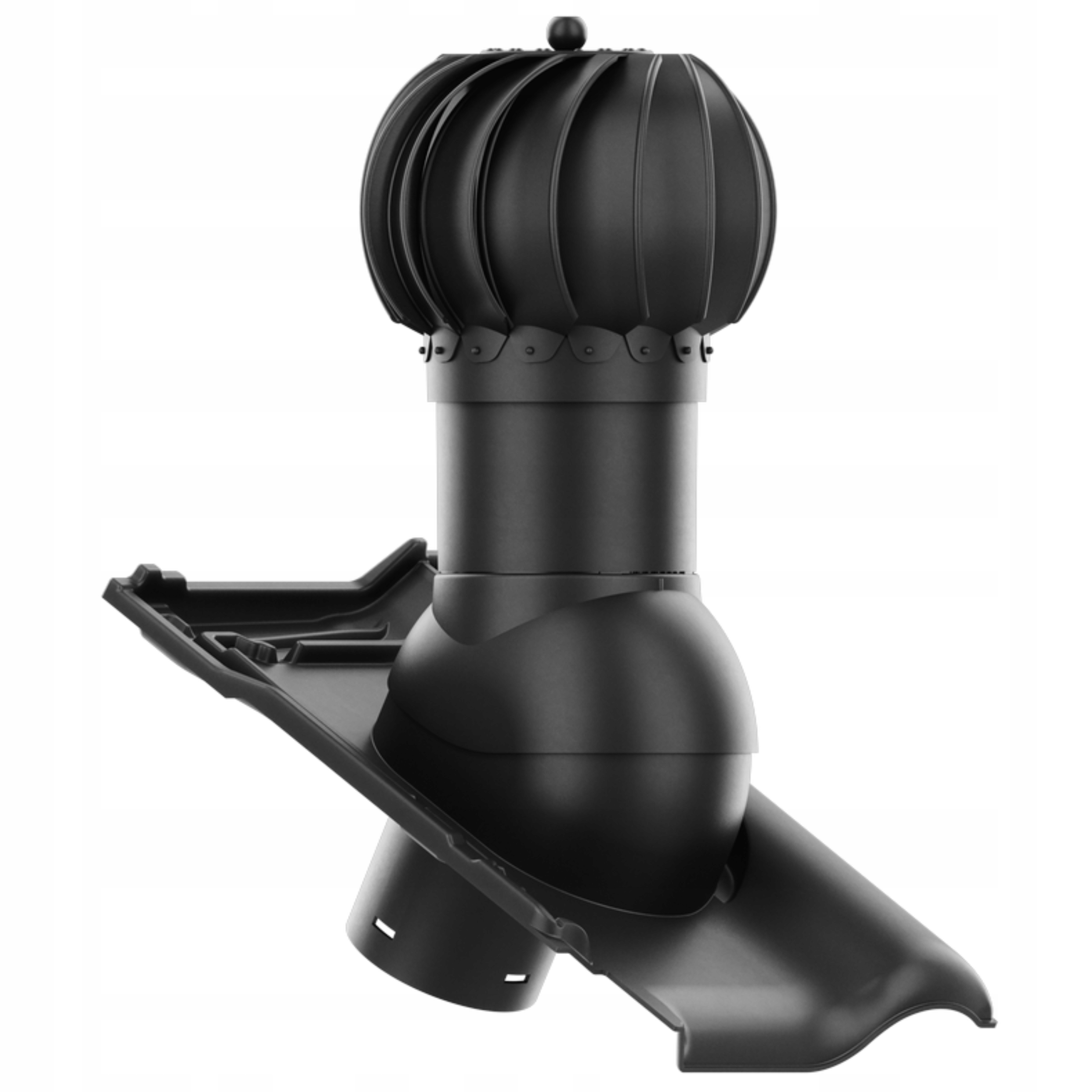 Větrací komín Otočný kulatý fi125 Creaton Titania Černý