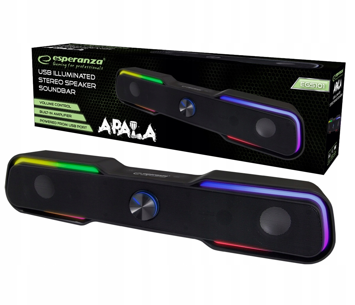 

Głośnik komputerowy soundar Rainbow Led 6W