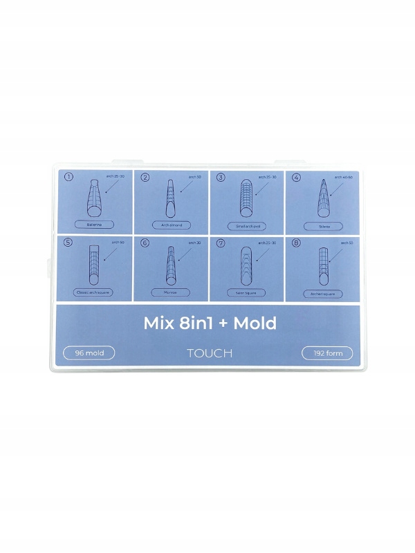 Horní formy pro prodlužování Touch MIX 8v1 Mold 192 ks