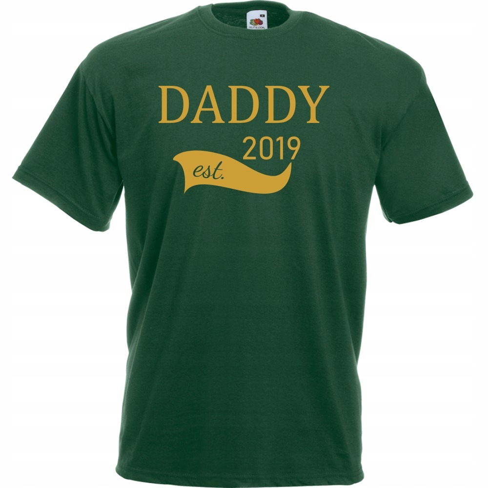 

Koszulka daddy est tata dzień ojca XXL butelkowa