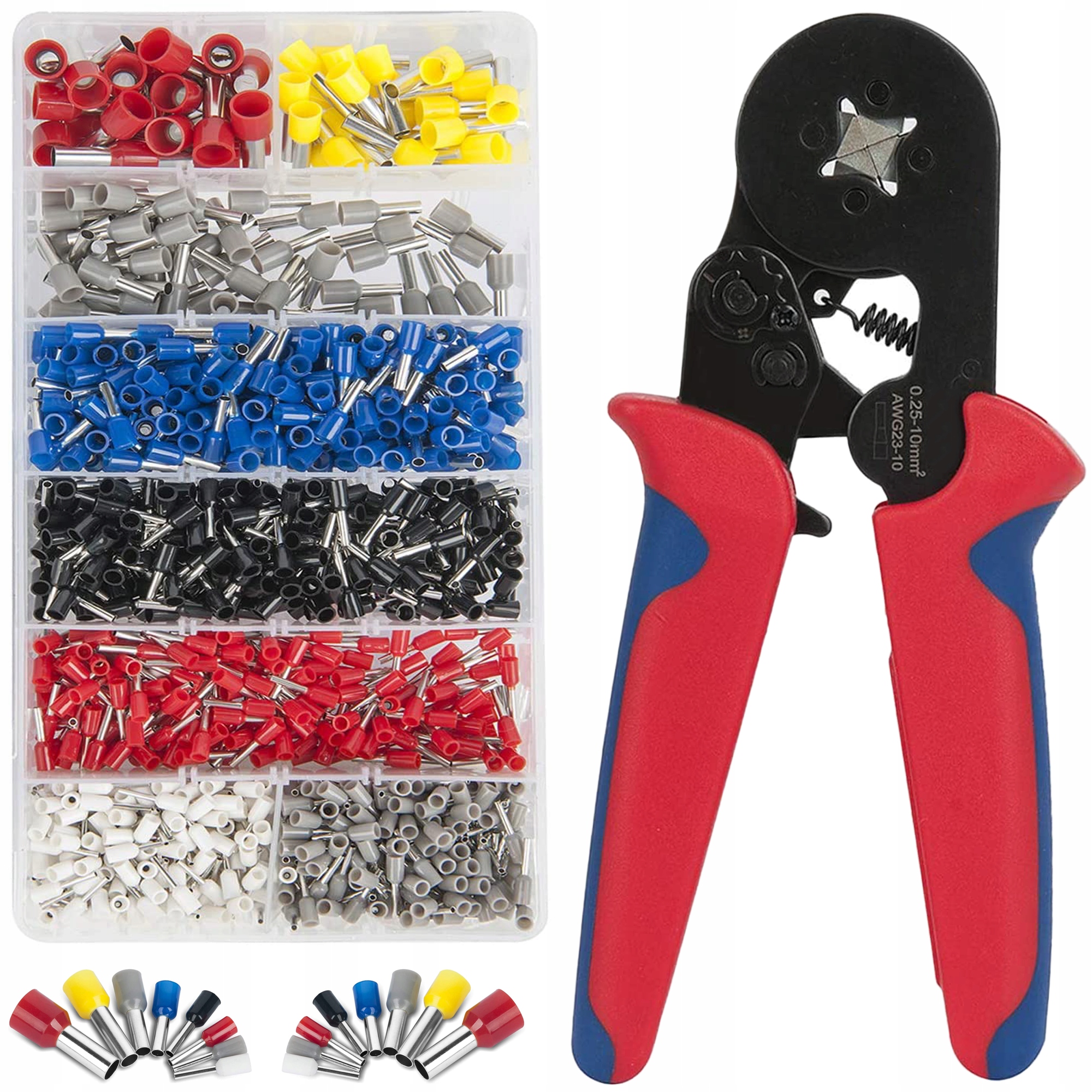 ZACISKARKA DO KONEKTORÓW KOŃCÓWEK 1200 TULEJEK