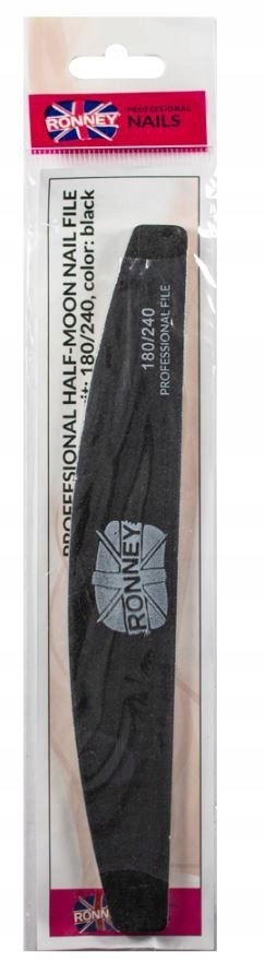 

Ronney Pilnik do paznokci czarny Nailfile Half