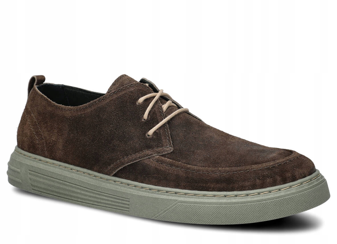 Nagaba 473 Bronz Velur Wax Pohodlné Pánské Kožené Polobotky Polský Boty