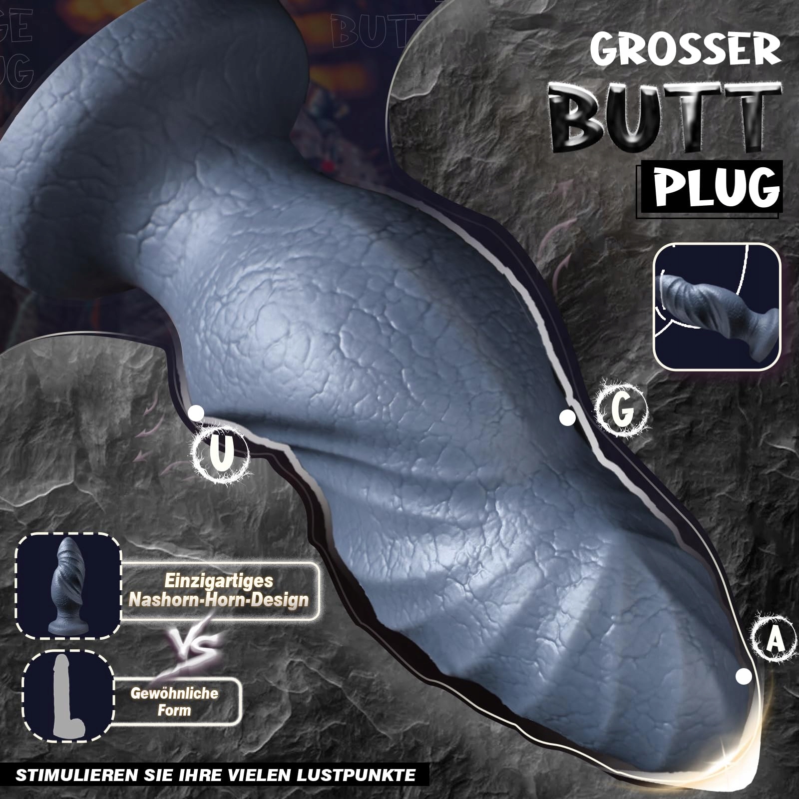 DICK Monsterdildo XXL Dildo Fantasy Tekstura Przyssawka Masaż Prostaty — miniatura 4