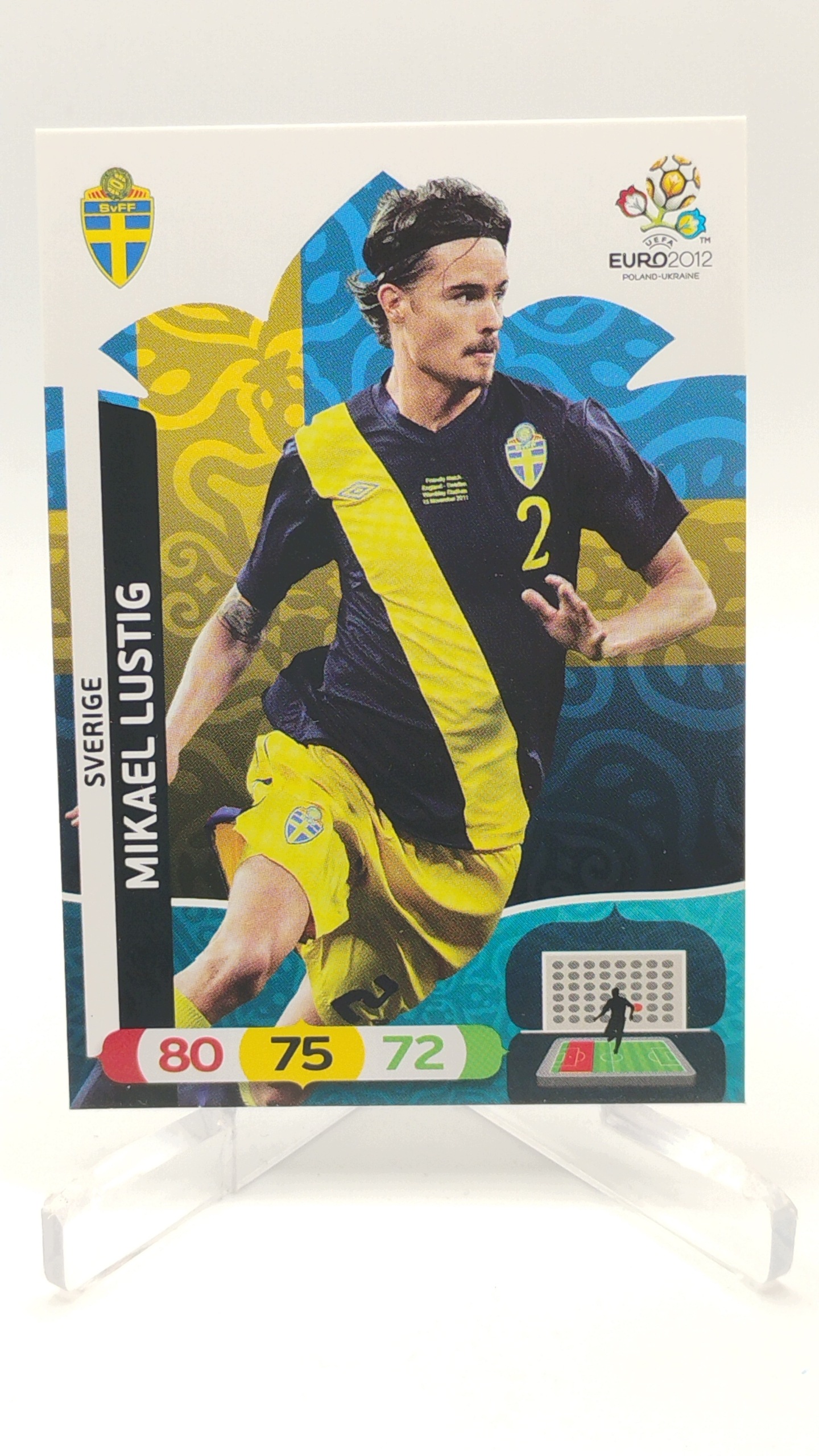 Panini Euro 2012 Base Card 204 Mikael Lustig Szwecja
