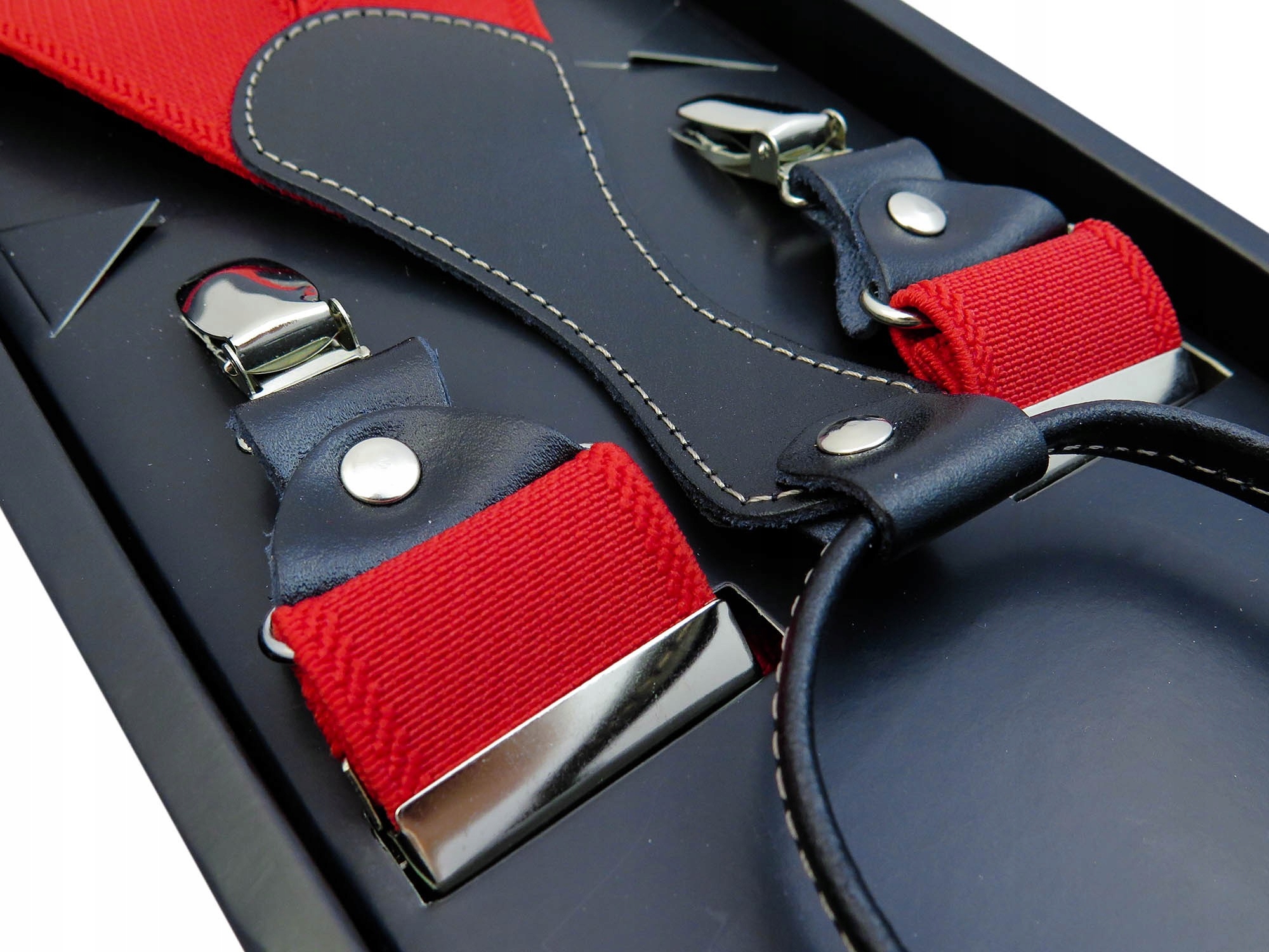 

Czerwone Szelki Męskie maklerskie gangsta hipster